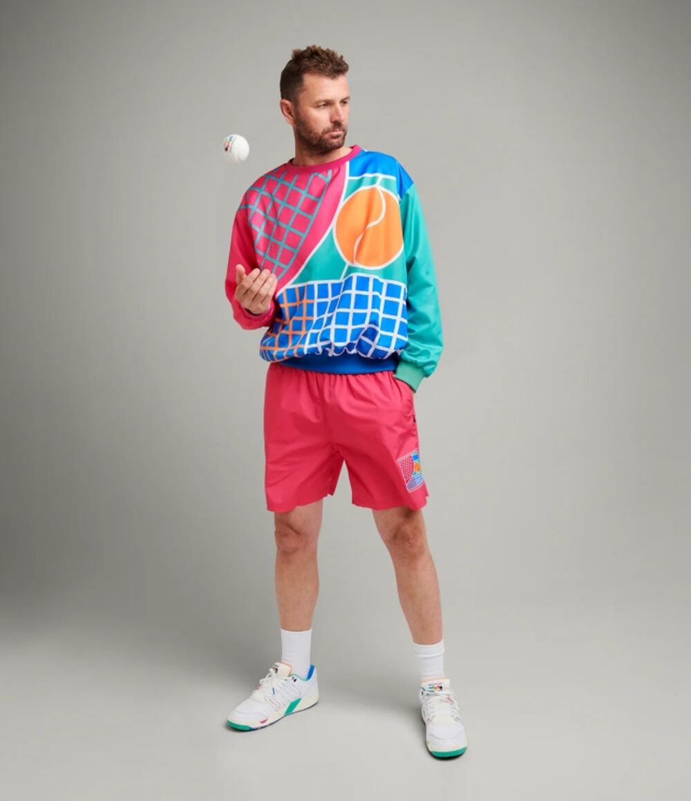Rowing Blazers x K-Swiss Men's Tennis Pullover Jacket Multi Colorblock Size XL